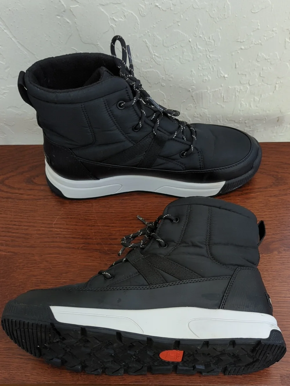 Sorel Whitney III Mid Waterproof Winter Boot in Black & Sea Salt Size 9